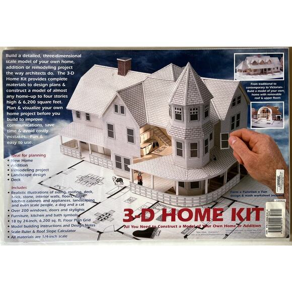 3-D Home Kit by Daniel Reif NEW Build Your Own Architecture Model 1/4 in Scale - Picture 1 of 2